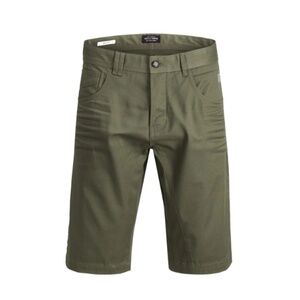 JACK & JONES Anti Fit khaki denim Bermuda shorts